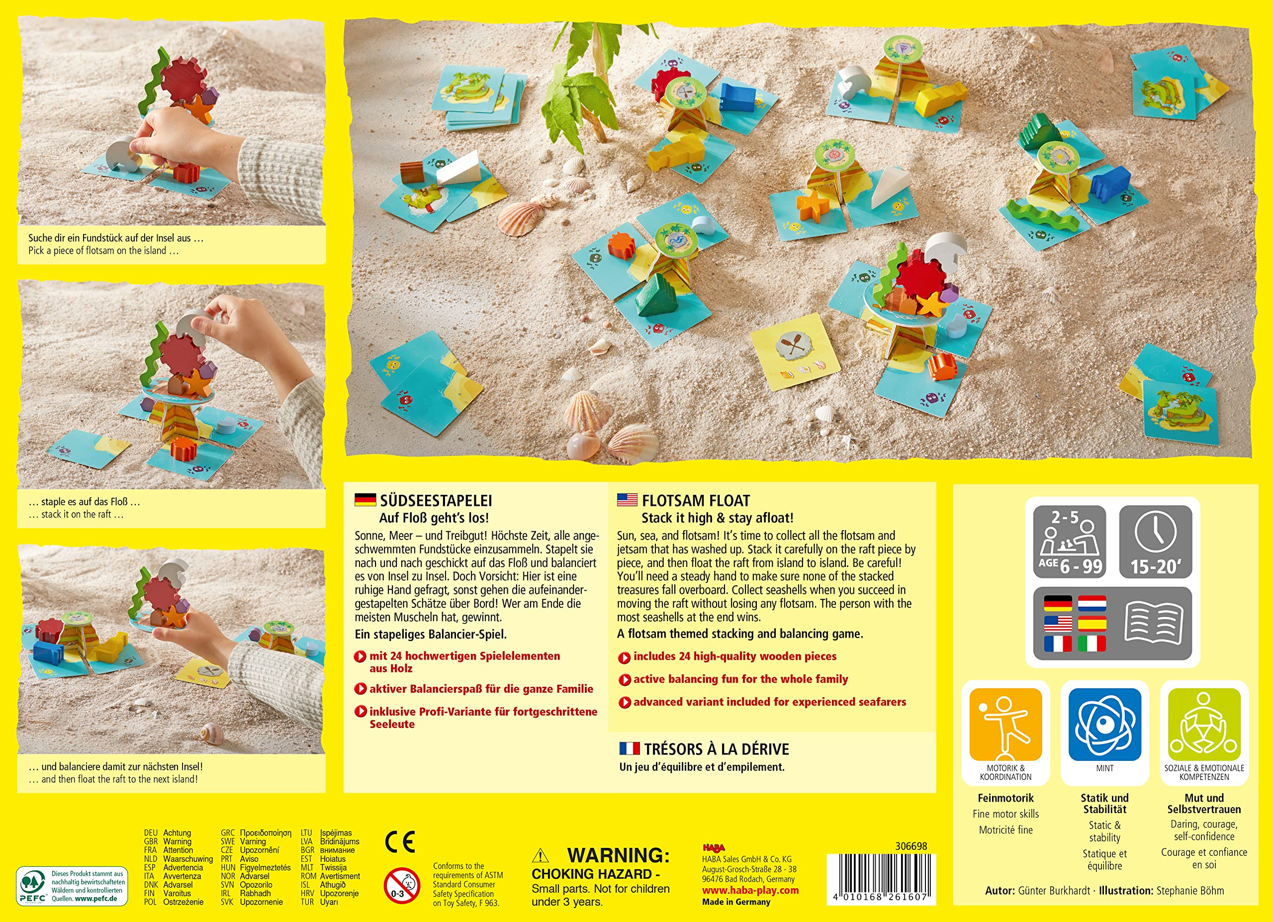 HABA 306698 South Sea Stacking Large Game from 6 Years, Made in Germany