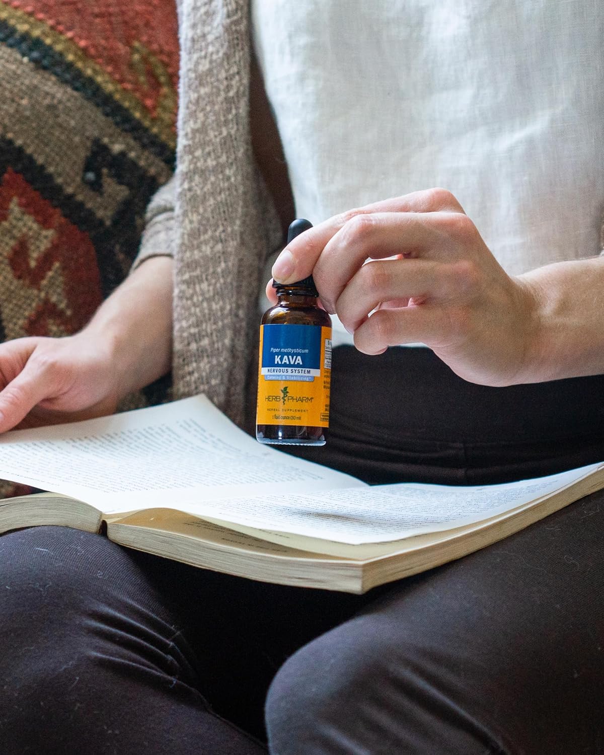 Herb Pharm Organic Kava Root Liquid Extract for Stress Relief & Relaxation*: Vegan Kava Extract, Non-GMO Kava Kava Tincture for Calm & Relaxed Mood, Gluten-Free, 1 Oz - Image 5