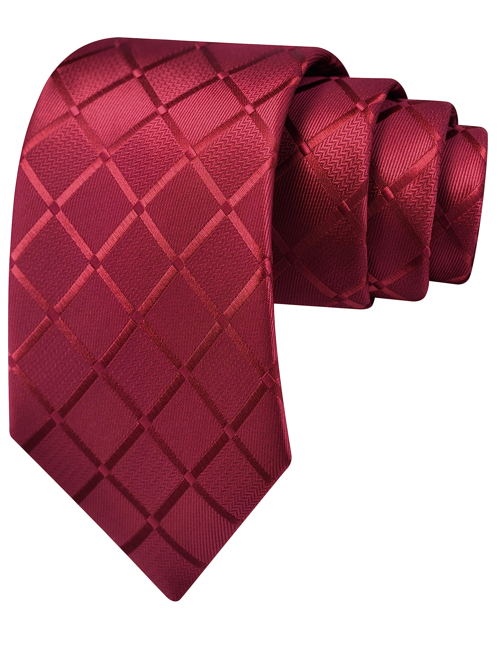 GUSLESON 3.15"(8cm) Fashion Striped PaisleyTies Mens Plaid Flower Necktie for Wedding