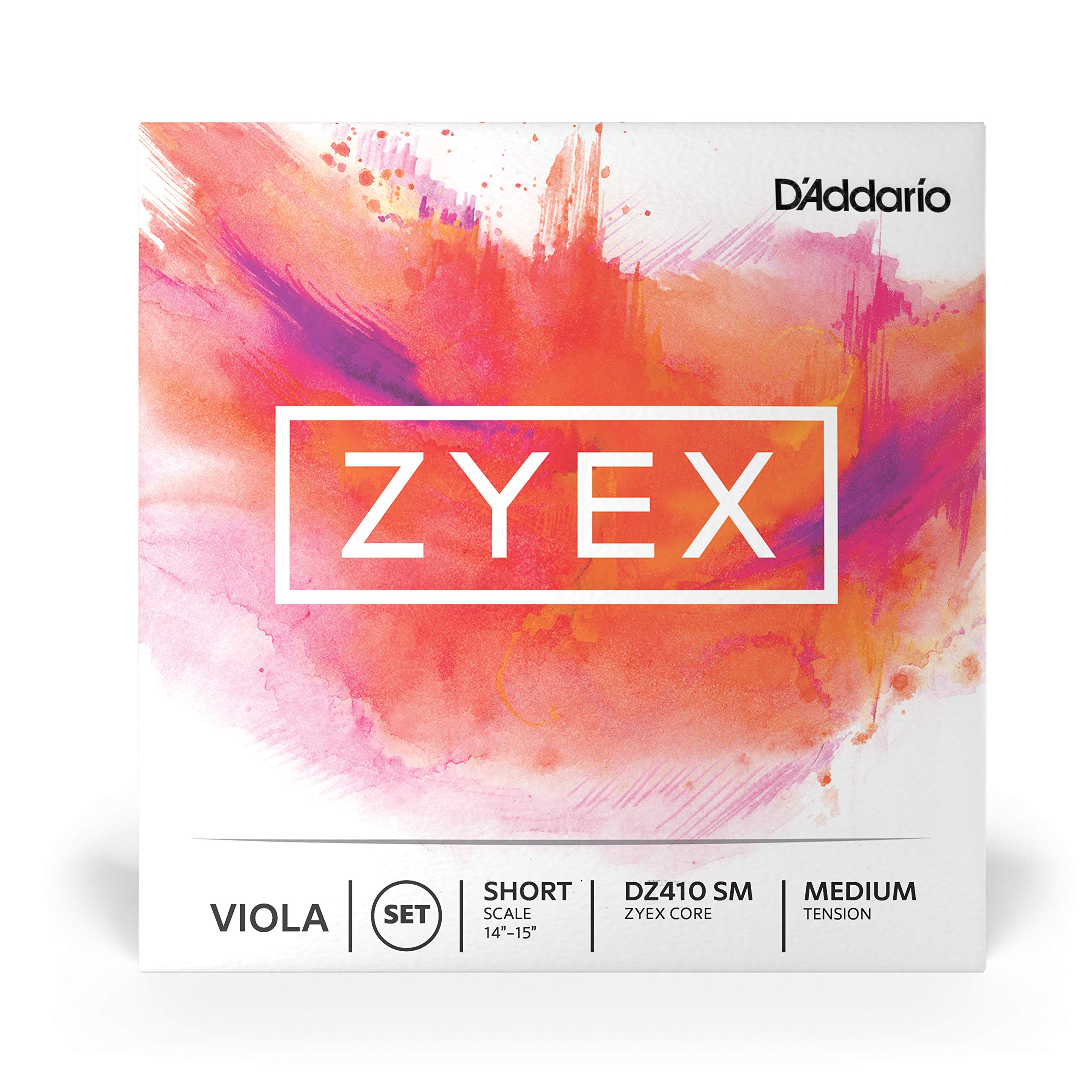 D'Addario Zyex Short Scale Medium Tension Viola String Set