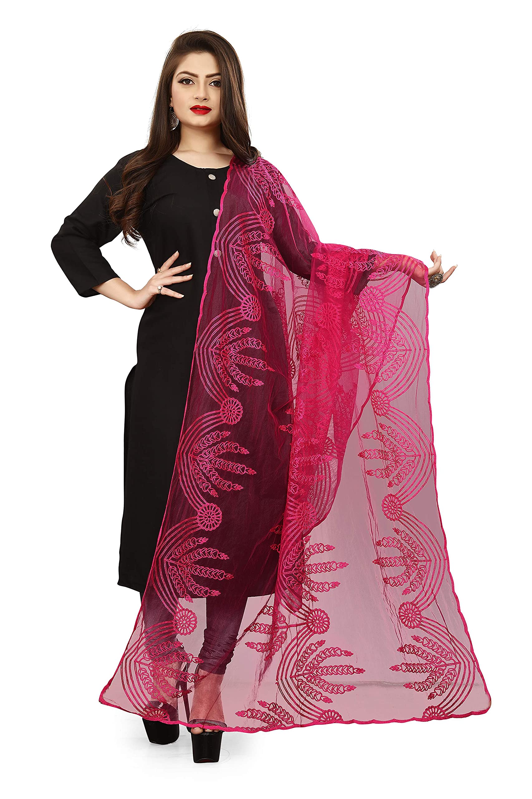 AKSHAR LLCWomen's Soft Net Scarf Shawls & Wraps for Evening Dress, Wedding & Special Occasion, Beach Swimsuit Cover-Up