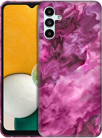 GlamCase for Samsung Galaxy A13 5G, Samsung A13 5G Case - Marble Pink Abstract Design Printed Cute Slim & Sleek Hard Plastic Snap on Protective Designer Back Case/Cover for Samsung A13 5G