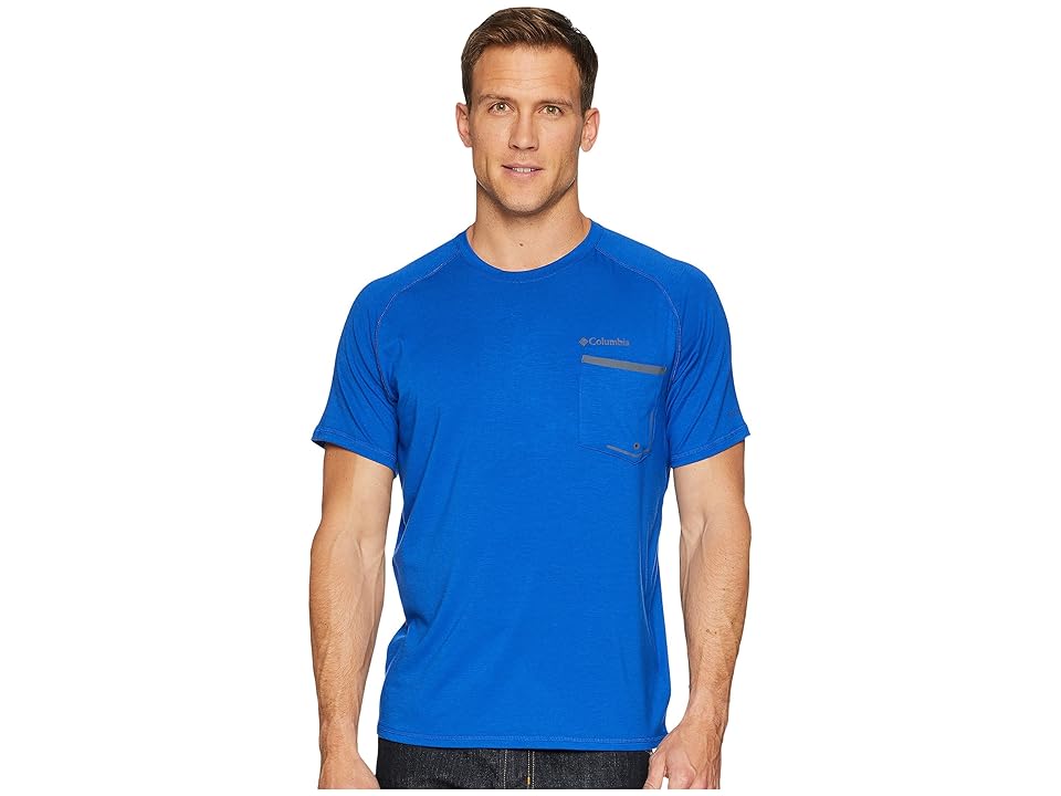 

Columbia Sol Resist Short Sleeve Shirt (Azul) Men's Short Sleeve Pullover