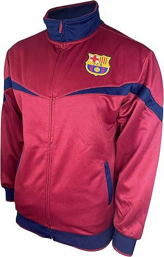 Icon Sports 012 - Chaqueta de fútbol con cremallera oficial del FC Barcelona