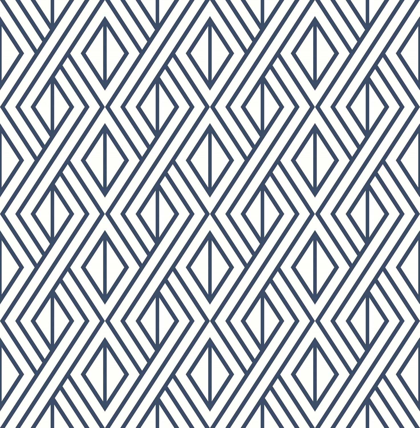 NextWall Diamond Geometric Peel and Stick Wallpaper