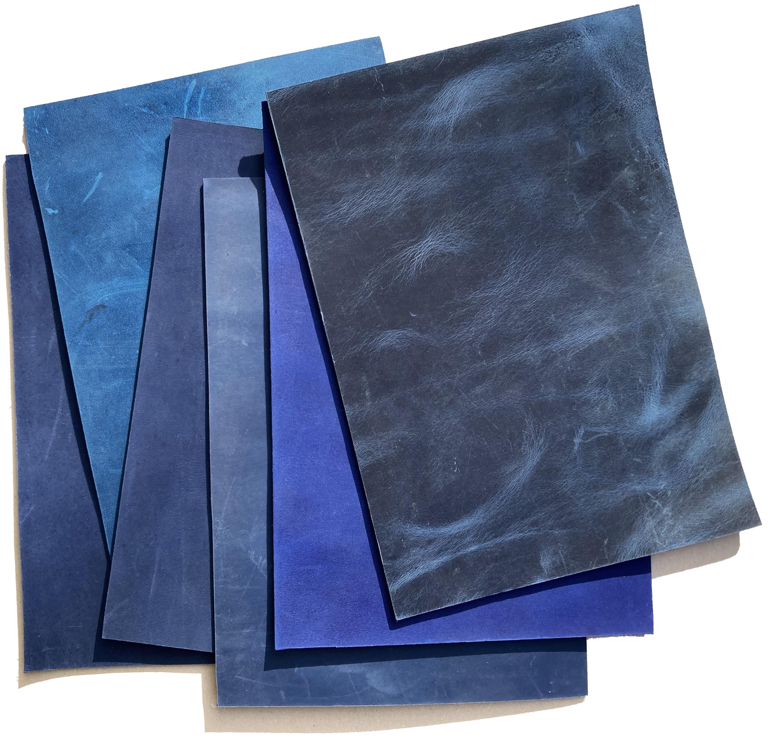 Pelle Bovina Crazy Horse HAPPER STUDIO - Spessore 2 Mm, Nero, Confezione Da 6 Pezzi A5 - Foto 7