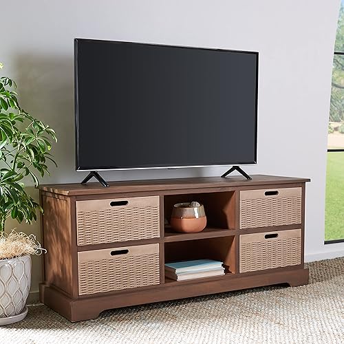 Landers TV Stand for up to 55" Flatscreen – Brown,