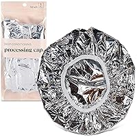 Vista 1 de Kitsch Gorro Térmico de Papel de Aluminio para Acondicionamiento Profundo - Gorro Reutilizable para Cabello para Coloración, Permanente