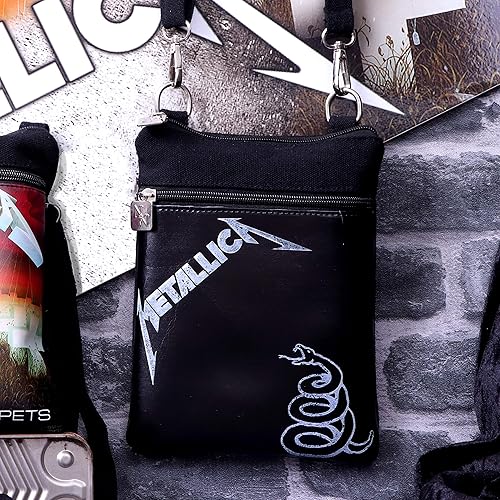 Miniatura 6 de Nemesis Now Bolsa de hombro Metallica The Black Album con licencia oficial, piedra, 9.1 in, B5380S0