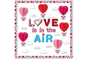 97Pcs LOVE is in The Air Bulletin Board Decoration Set