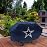 Rico Industries NFL Dallas Cowboys Navy Deluxe Grill Cover Deluxe Vinyl Grill Cover - 68\' Wide/Heavy Duty/Velcro Staps