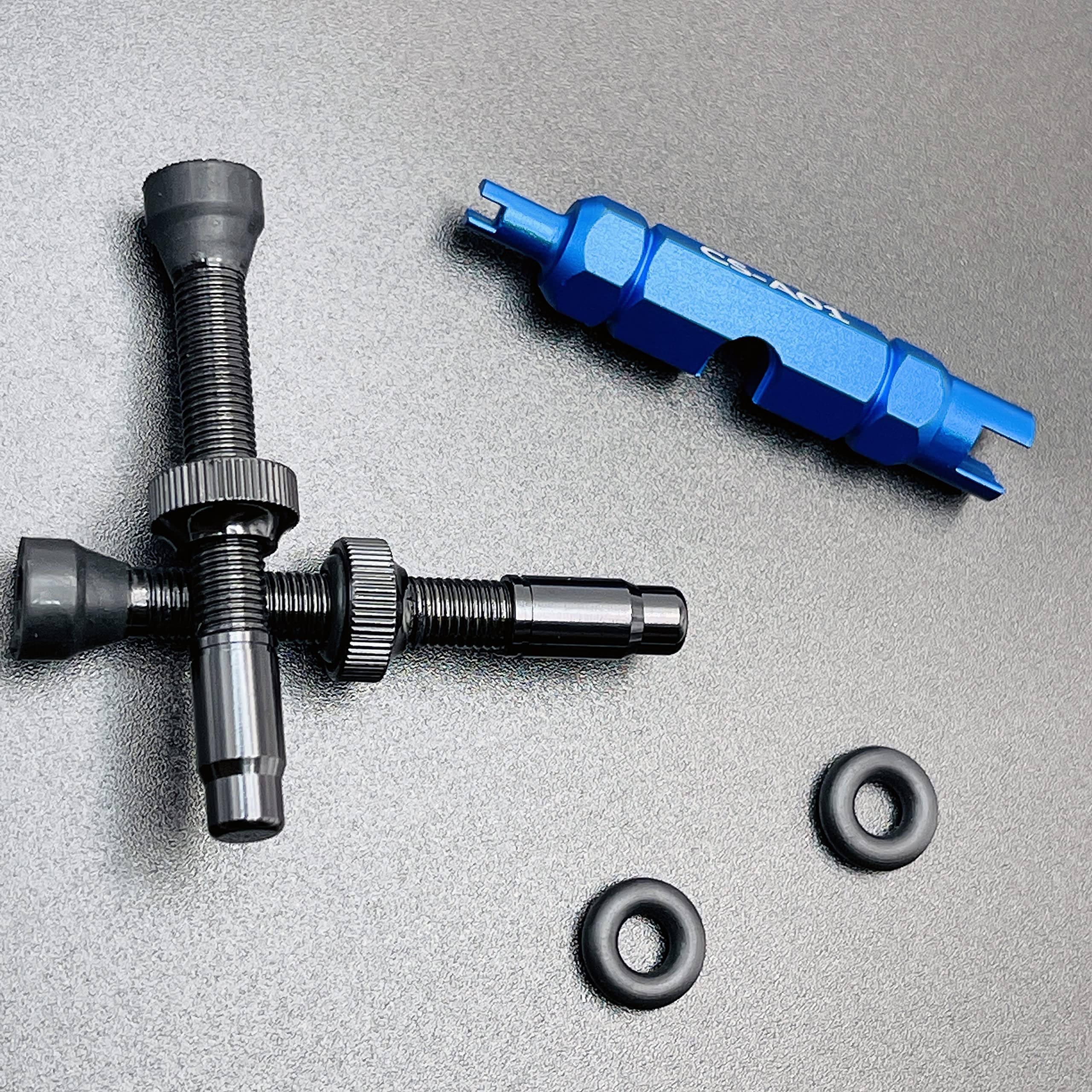No Leak Bike tubeless Valve Stems with Integrated Valve Core Remover