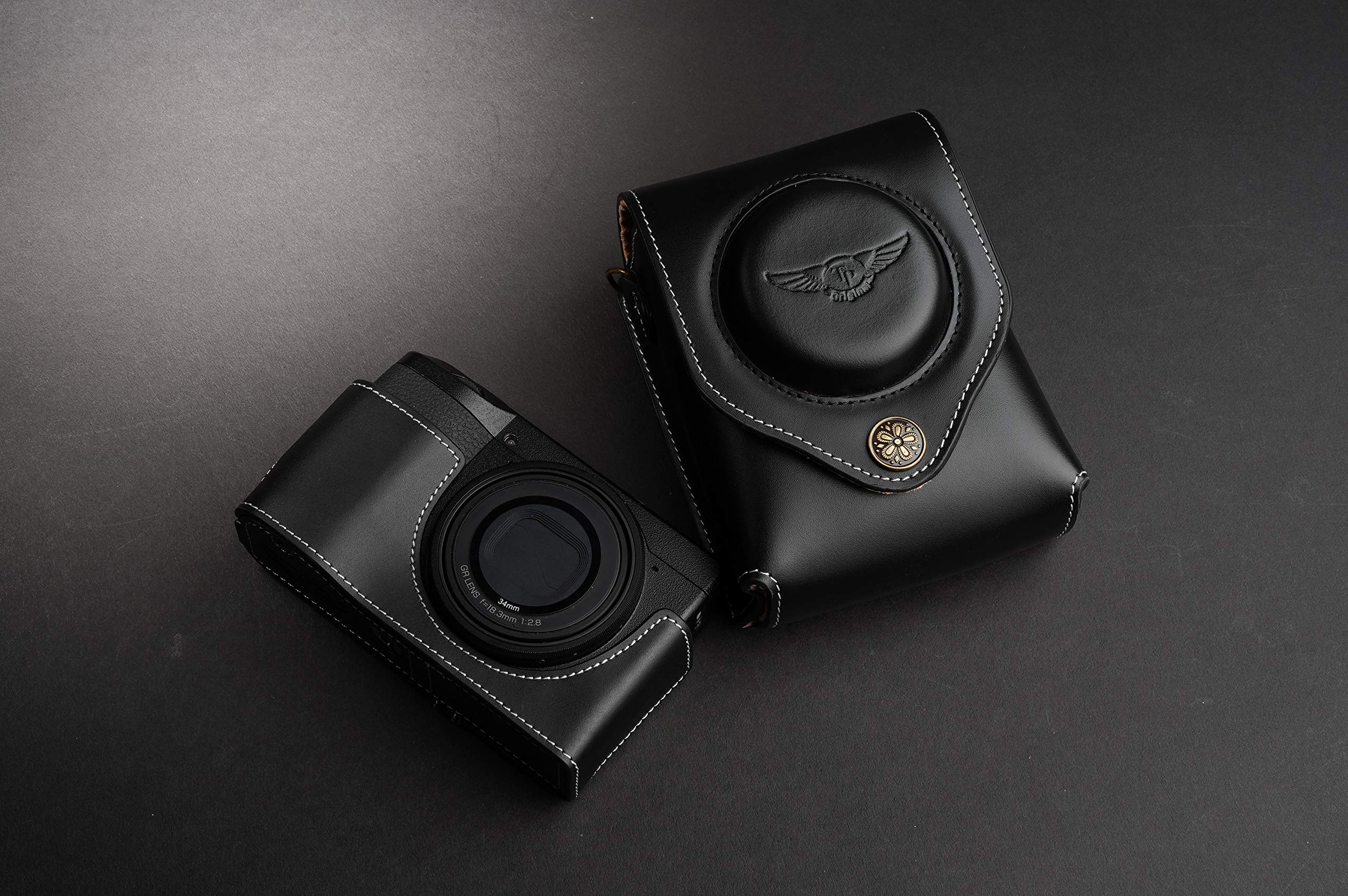 Amazon | TP Original Ricoh GR III GR3 専用 本革 ボディケース＋