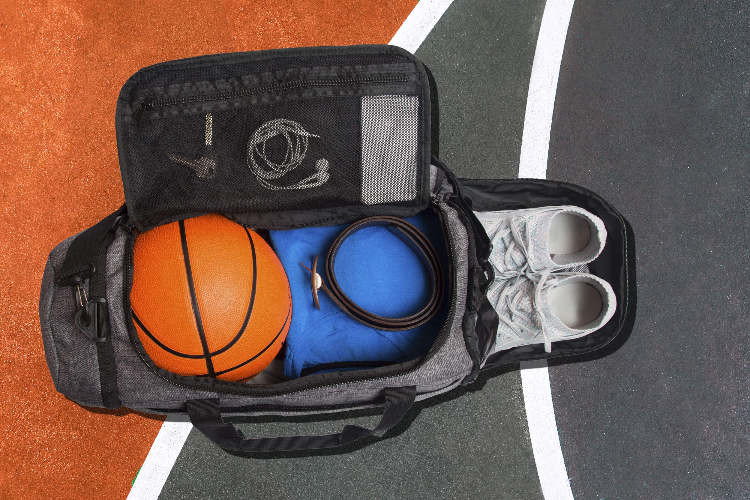 Ultimate Sportbag – Borsa sportiva per uomini e donne con scomparto extra per scarpe e scomparto umido con funzione zaino per sport, allenamento, ym, viaggio