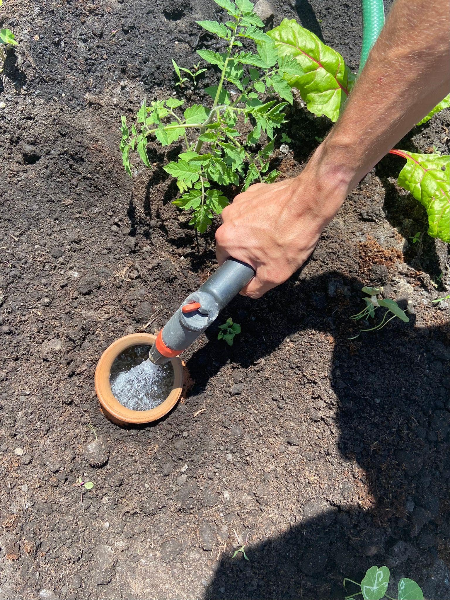 Olla Artisanal Lutoya 2L - Diffuseur D'Eau Autonome En Céramique Pour Jardin Et Plantes, Irrigation Lente Écologique