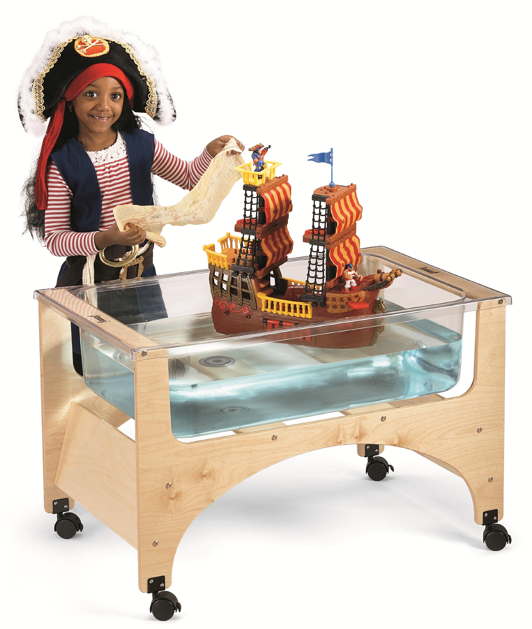 Jonti-Craft See-Thru Sensory Table, Childrens, Brown