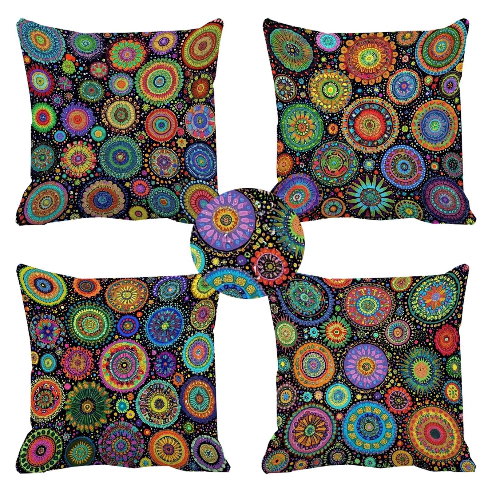 Grand coussin extérieur imperméable bohème pour votre balcon