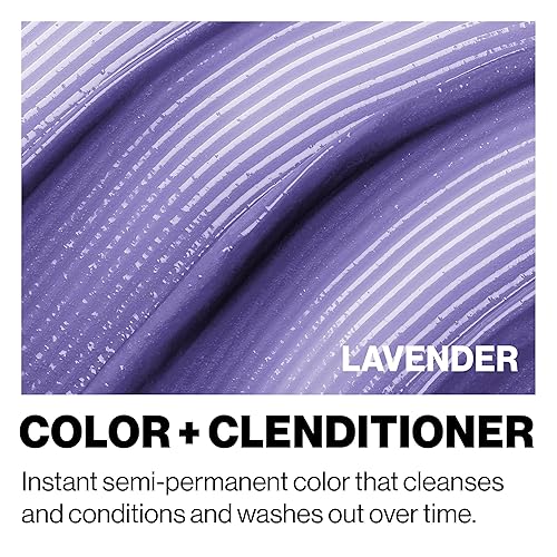 Keracolor Color + Clenditioner 3-in-1 Color-Depositing Conditioner, Gently Cleanses & Conditions, Semi-Permanent Lavender Hair Color, 12 Fl Oz 3