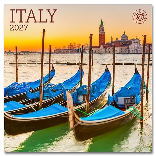 Italy Mini Wall Calendar 7" x 7" (2027)
