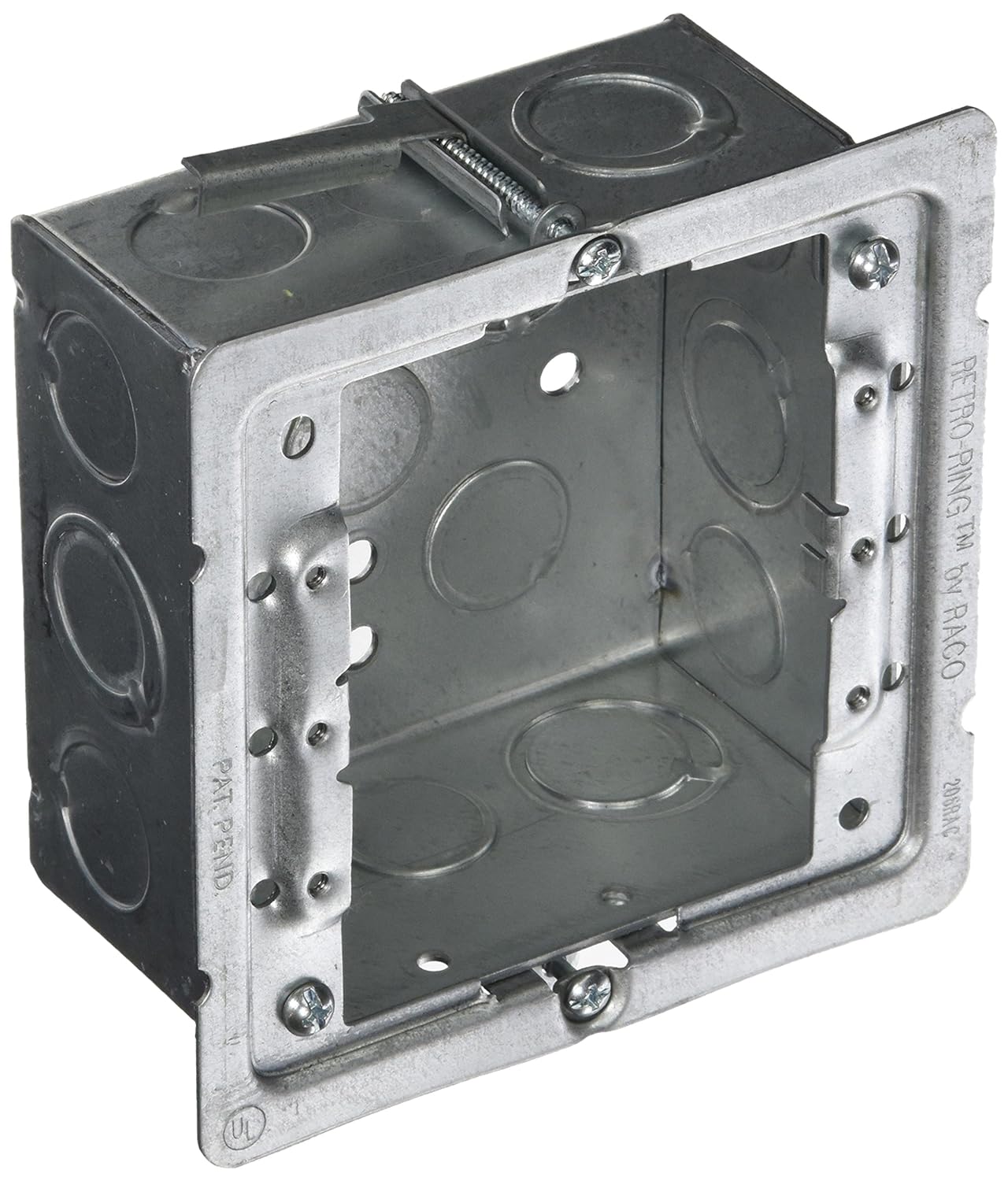 HubbellRaco 232OW Old Work 21/8Inch Deep Square Box Kit, Welded