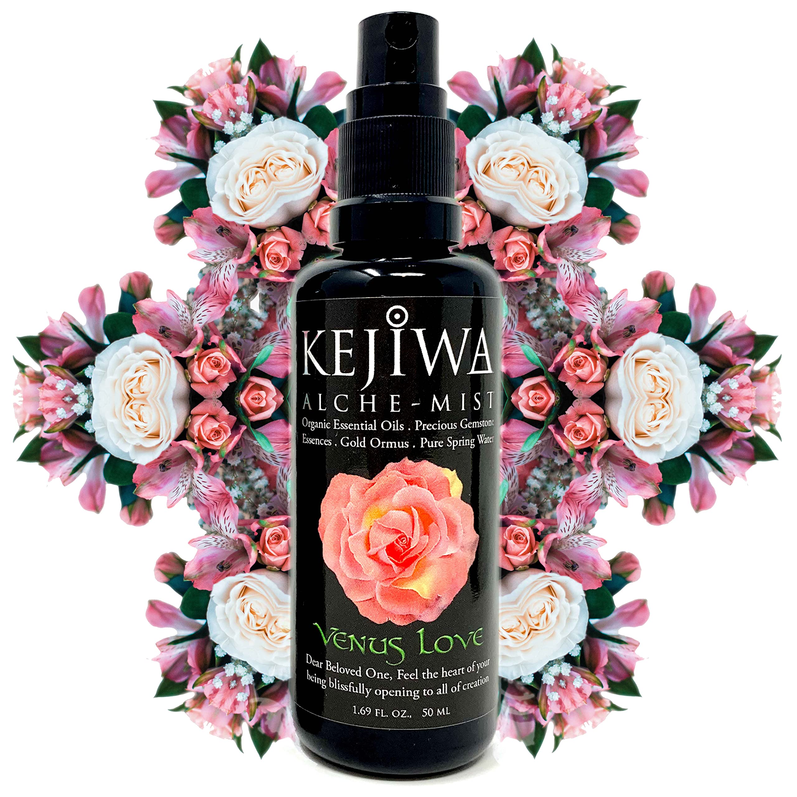 Kejiwa Alche-Mist Venus Love Rose Aromatherapy Spray | Heart Chakra Activation Sacred Energy Tool to Raise Your Vibration and Spiritual Awareness 50ml