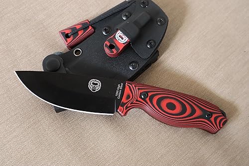 Miniatura 5 de El juego de cuchillos de supervivencia Bloodline cuchillo de caza de hoja fija con arrancador de fuego, raspador G10 y paracord. Equipo ideal para