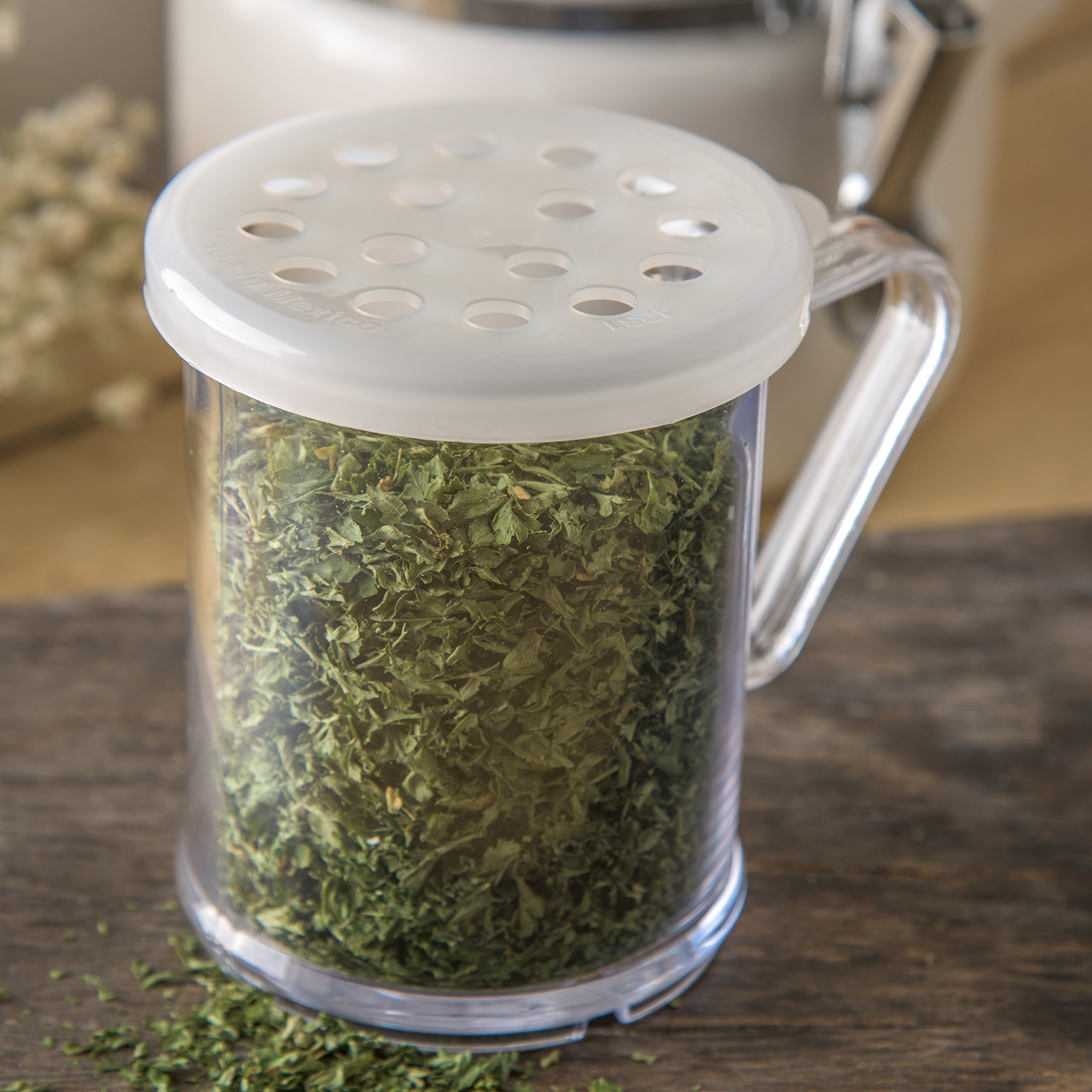 Shaker en plastique SAN Carlisle 237ml avec couvercle à persil pour cuisine