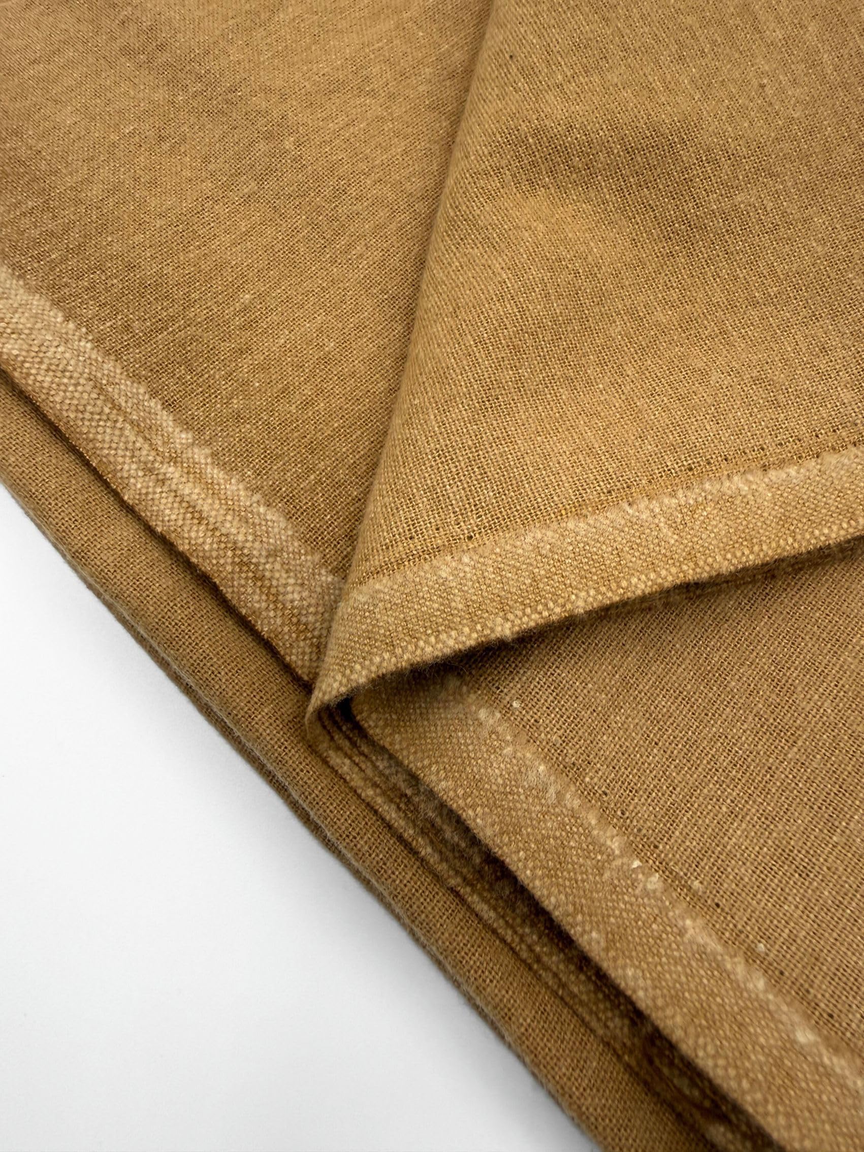 EOVEA - 100% Cotton Flannel Fabric by The Yard – Soft Brushed Flannel for Sewing, Quilting, PJ, Blankets & Crafts – Warm Breathable Cotton Fabric – 42 Inch Wide (Khaki,1 Yard) - 4