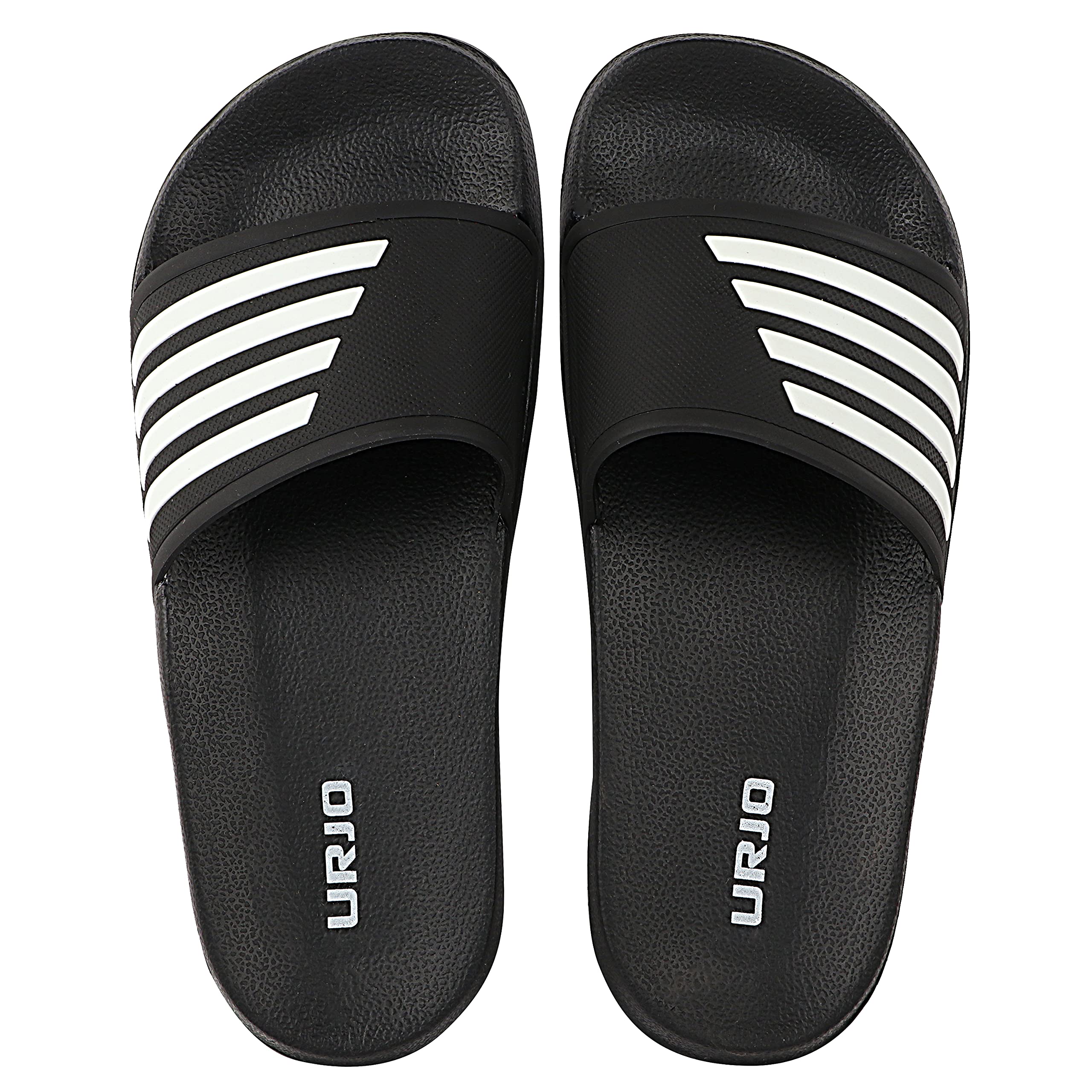 URJO Unisex Sliders Black Slipper-4 UK (KIDS SLIDDER ADI) (B09B3KD7FQ) Amazon Price History, Amazon Price Tracker