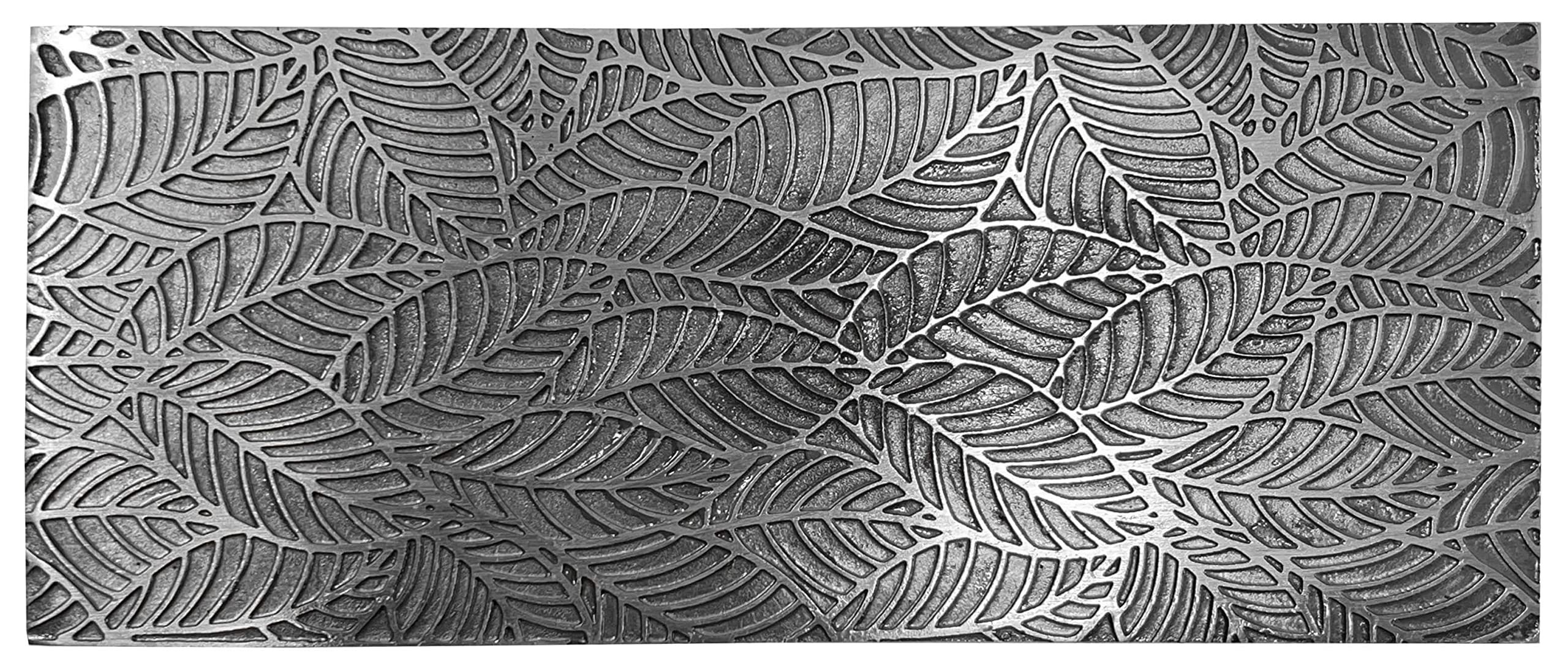 Texture Pattern Plate Style #27 for Press or Rolling Mill Leaves Embossing Relief Jewelry Making Metal Forming Tool