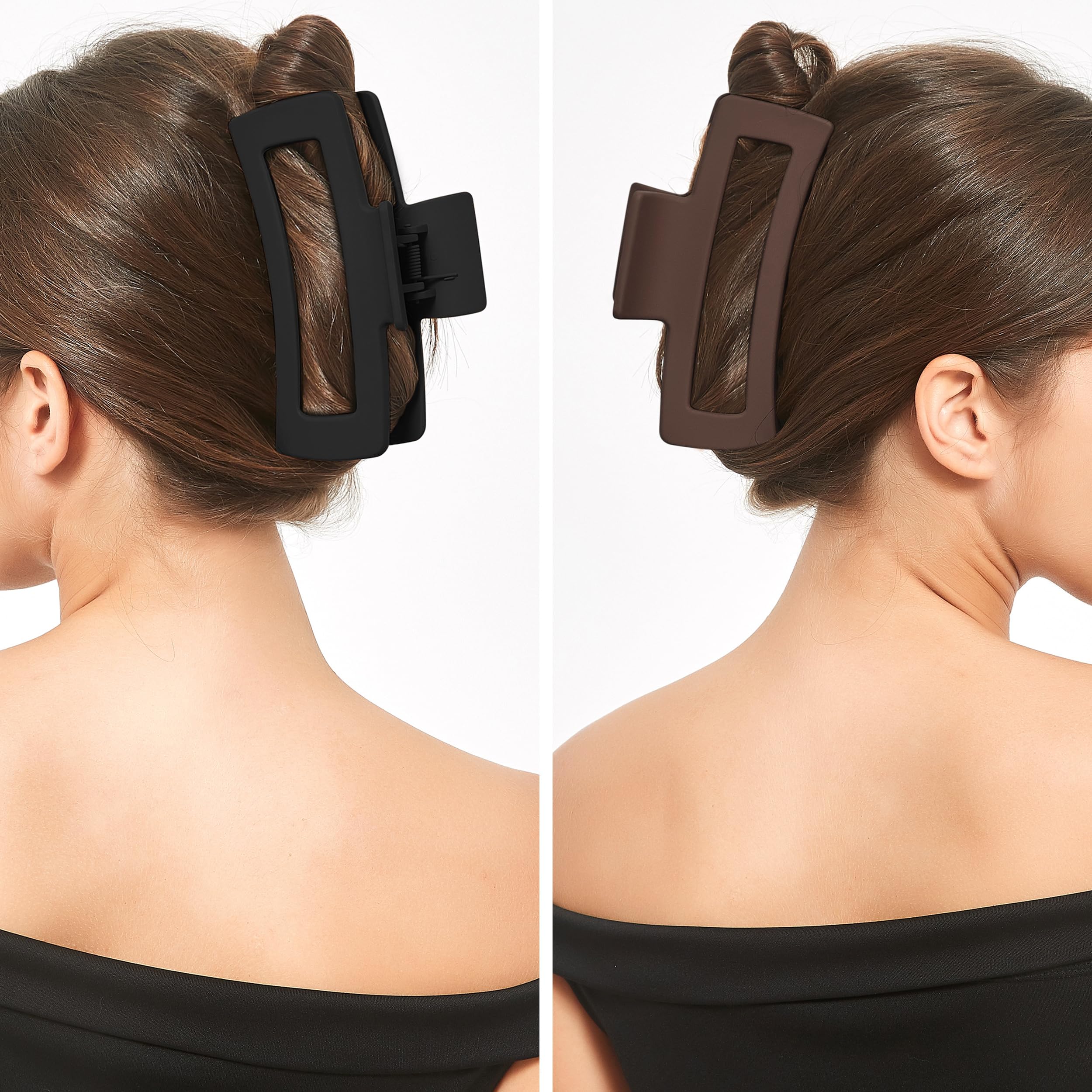Extra Large Claw Clips 2-Pack for Thick Long Hair, Non-Slip Strong Hold, Jumbo Extra Large Hair Claw Clip, Nonslip Jumbo Strong Holds  main image 3