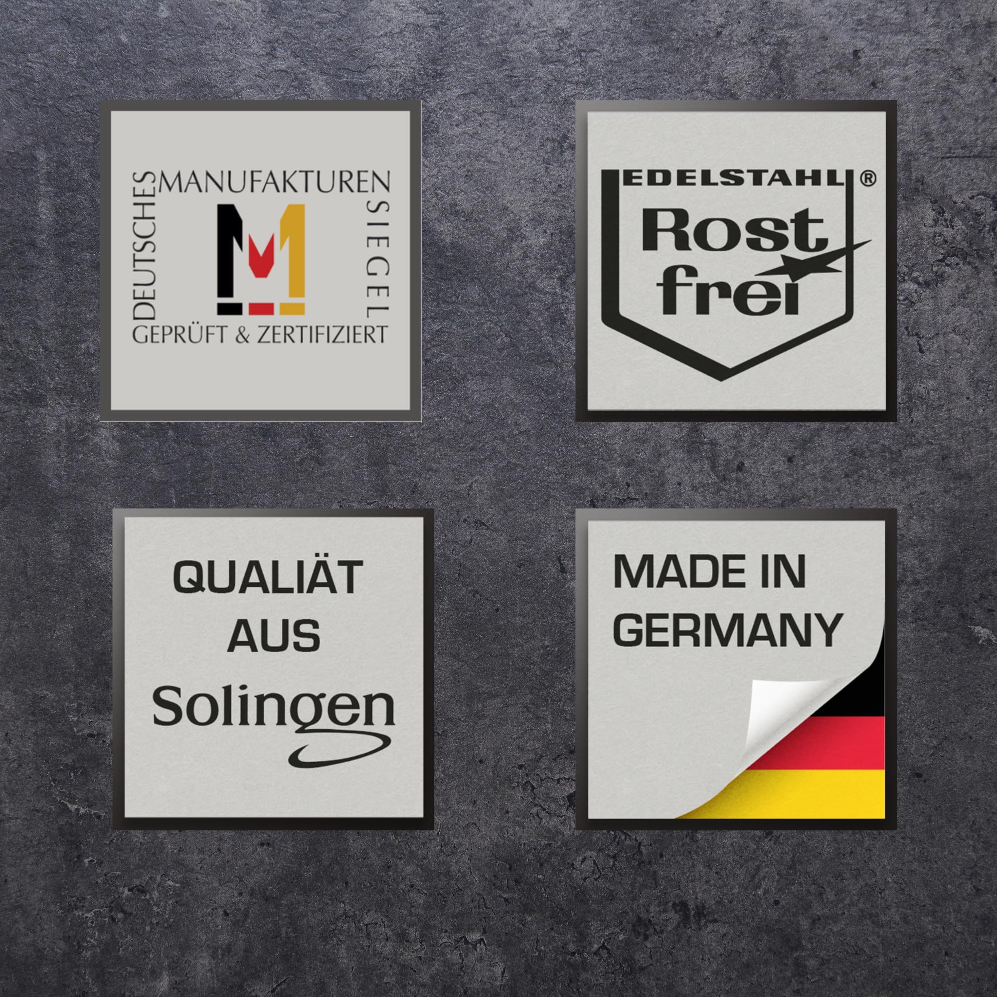 Gehring Solingen Focus Louche à soupe décorative plaquée or I Louche à soupe en acier inoxydable 18/10 I Louche à sauce I Passe au lave-vaisselle I Fabriqué en Allemagne