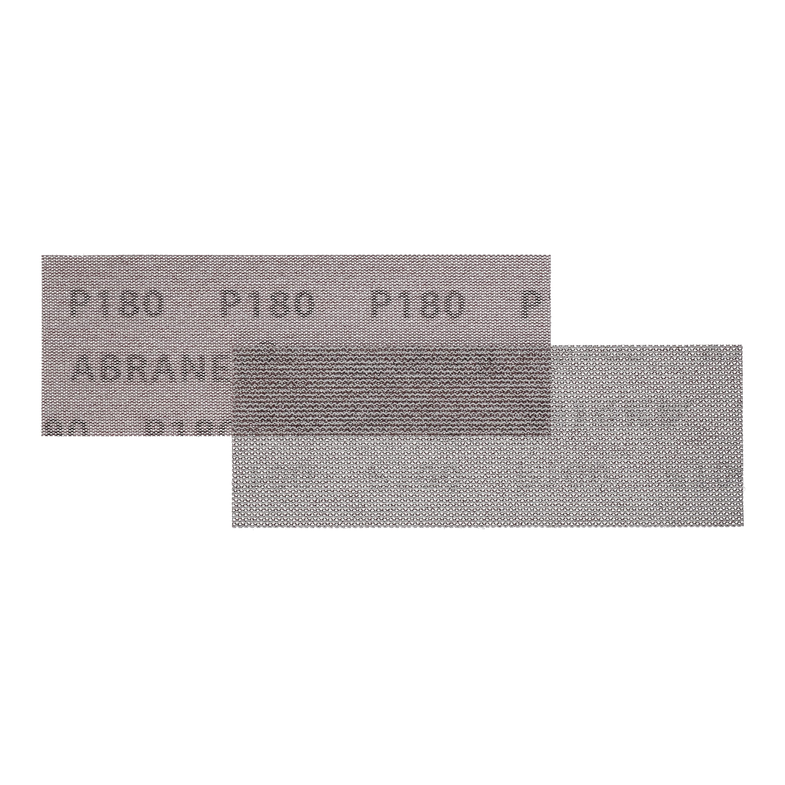 Mirka Abranet papier ścierny 70x198 mm rzep P180 50 szt | Siatka ścierna Mirka z ziarnistością P180 idealna do drewna szpachli lakierów i plastiku z mocowaniem na rzep