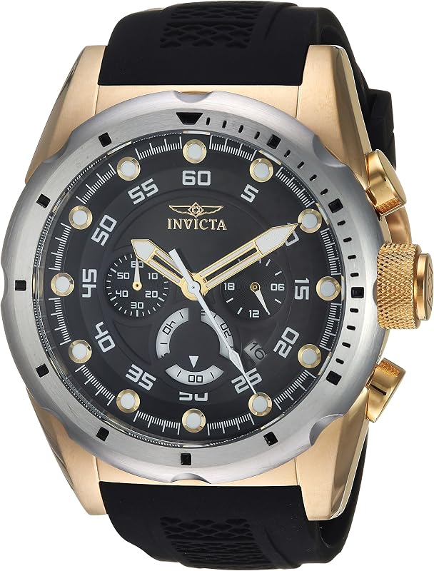 Invicta Men's Speedway Analog Display Japanese Quartz Stainless Steel Watch with Black Band