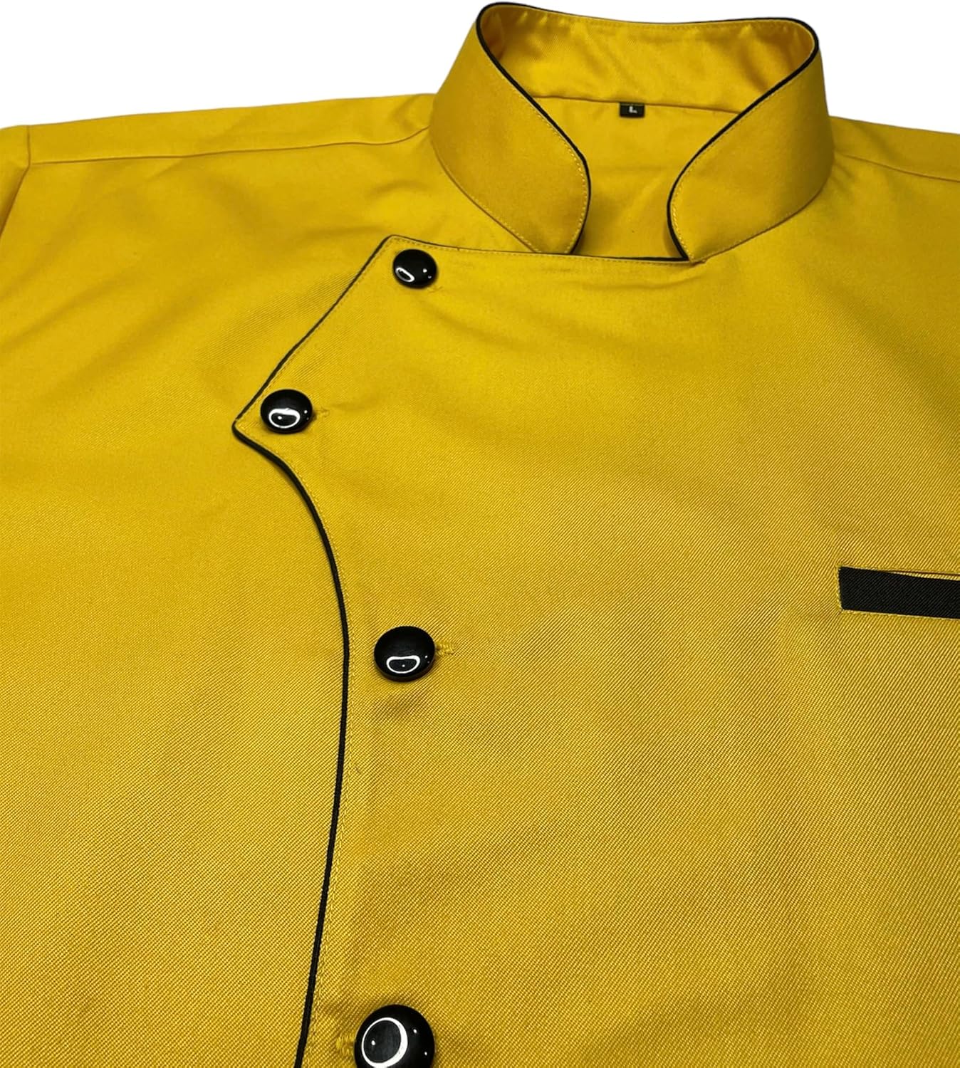 Chef Coat Jacket Short Sleeve Slim Fit for Men Restaurant Kitchen Workwear Uniform machine washable,