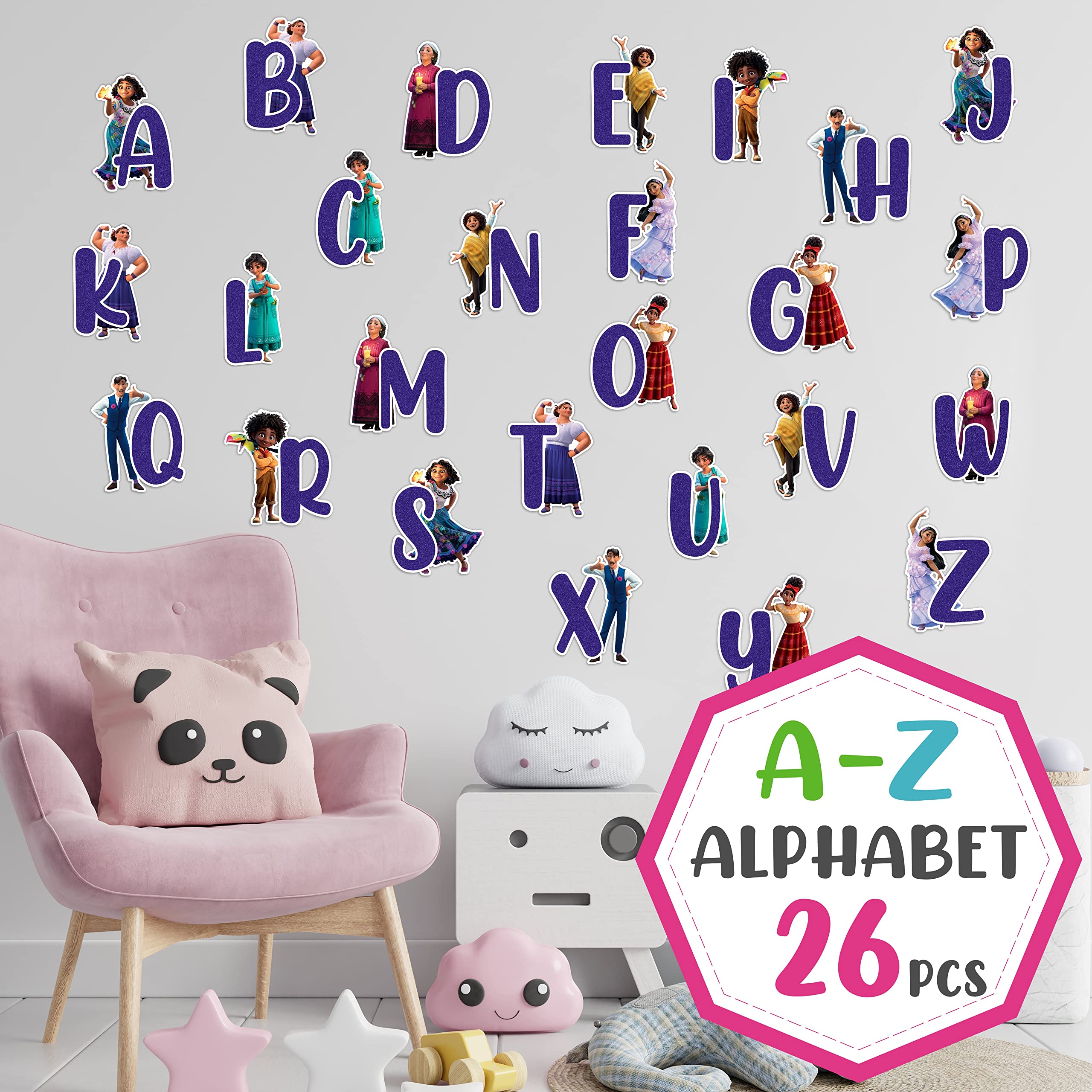 Seyal® Encato A - Z Alphabet Wall Sticker, Small - Image 2