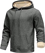 Men's Fleece Sweatshirt with Hood Zip Hoodie Winter Hair Broth Zip Hoodie Men's Thermal Fleece Jacket with Pocket (Loose Fit)