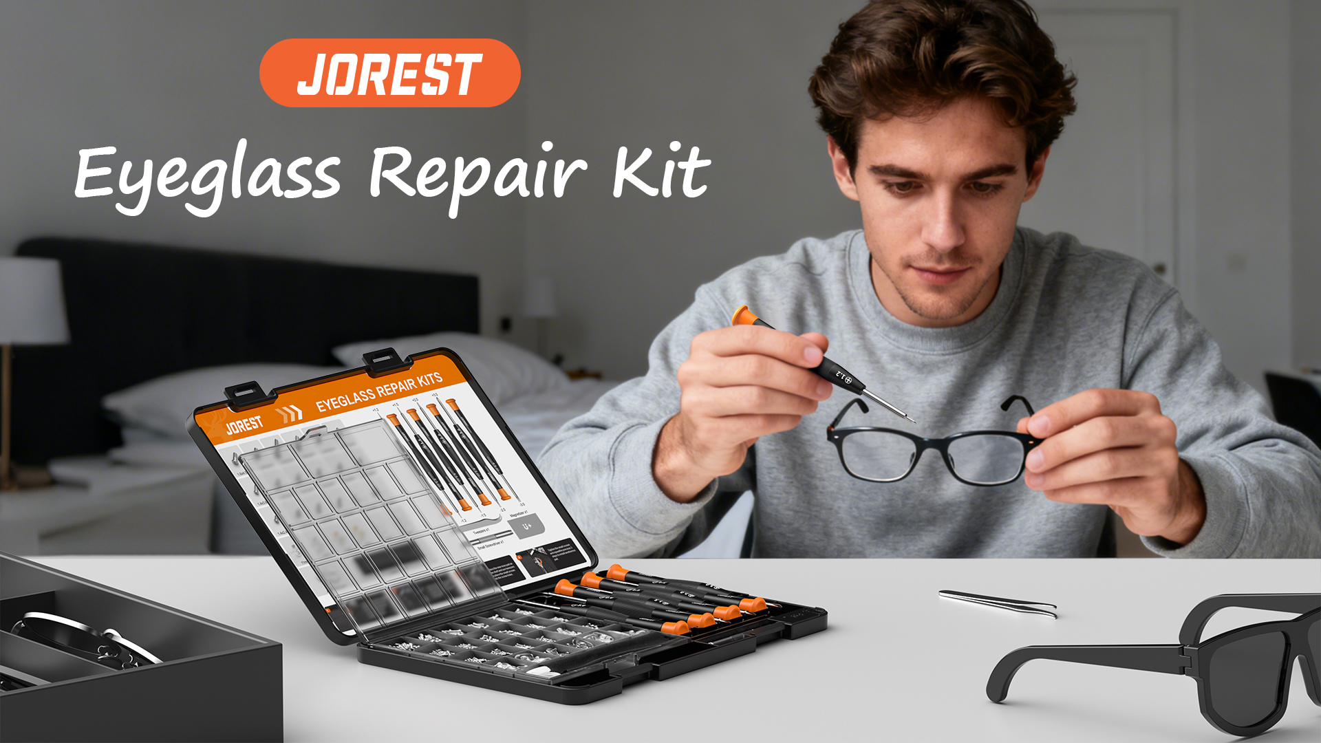 Amazon.com: JOREST Eyeglass Repair Kit, Sunglasses/Glasses Repair