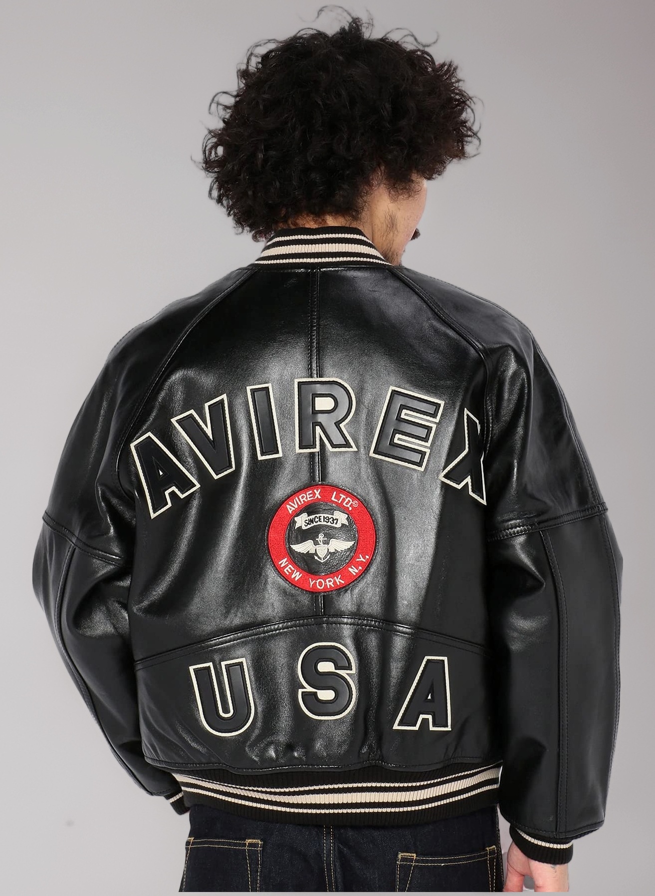Amazon | [アヴィレックス] スタジャン VARSITY JACKET 6181032 メンズ