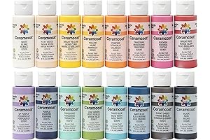 Delta Ceramcoat Acrylic Paint Kit: 16 Vibrant Colors for Canvas and Beyond
