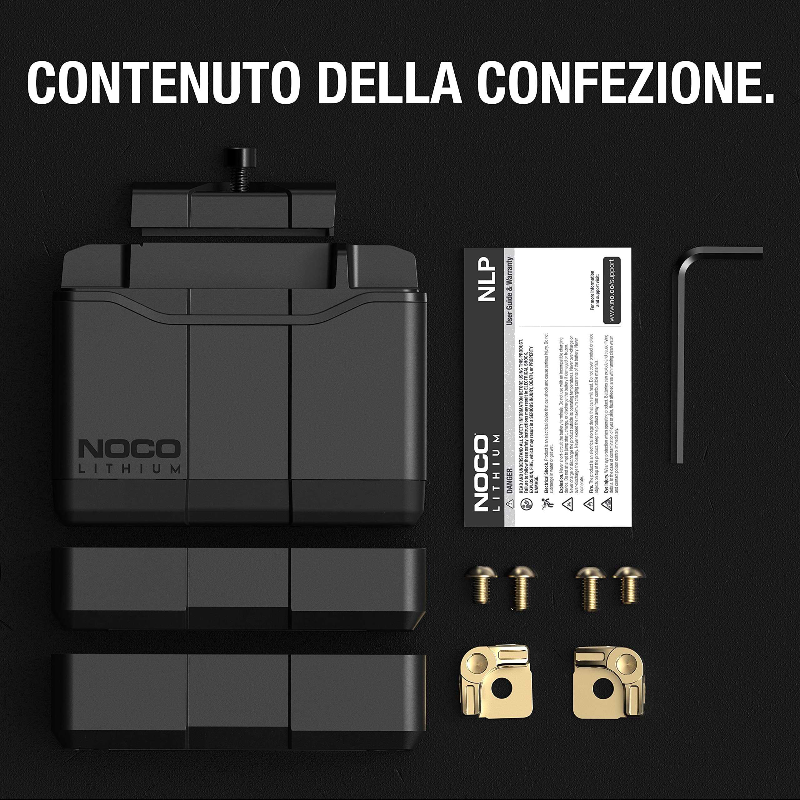 NOCO Lithium NLP5: Batteria Moto 12V Ultra-Leggera – Gruppo 5 – 2Ah – Avviamento 250A – BMS Intelligente – Certificata UL