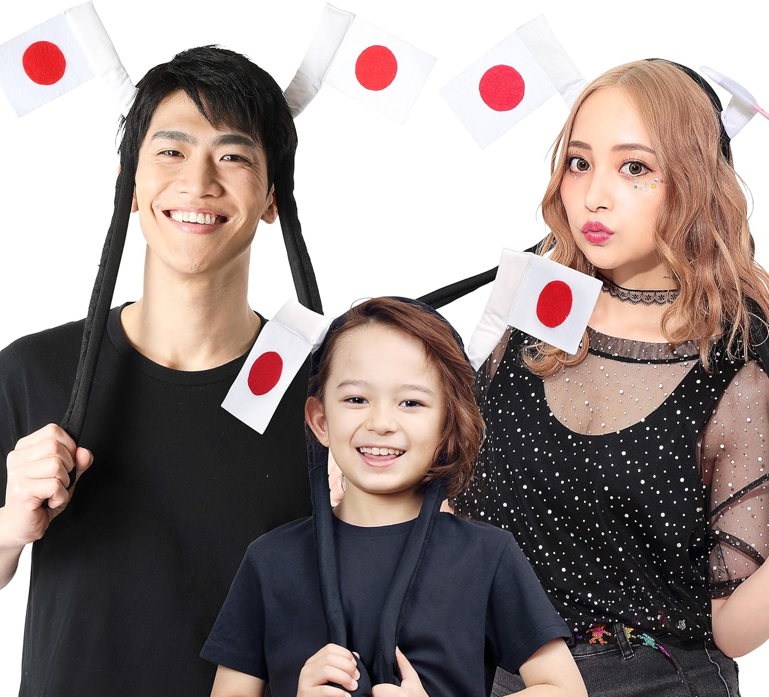 クリアストーン(Clearstone) 応援グッズ パタパタカチューシャ 日の丸国旗 ユニセックス ホワイト クリアストーン(Clearstone) 応援グッズ パタパタカチューシャ 日の丸国旗 ユニセックス ホワイト