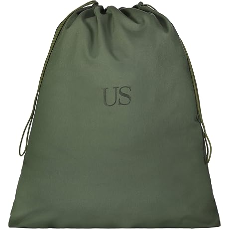 USGI US Military Barracks Cotton Canvas Laundry Bag, Olive Green