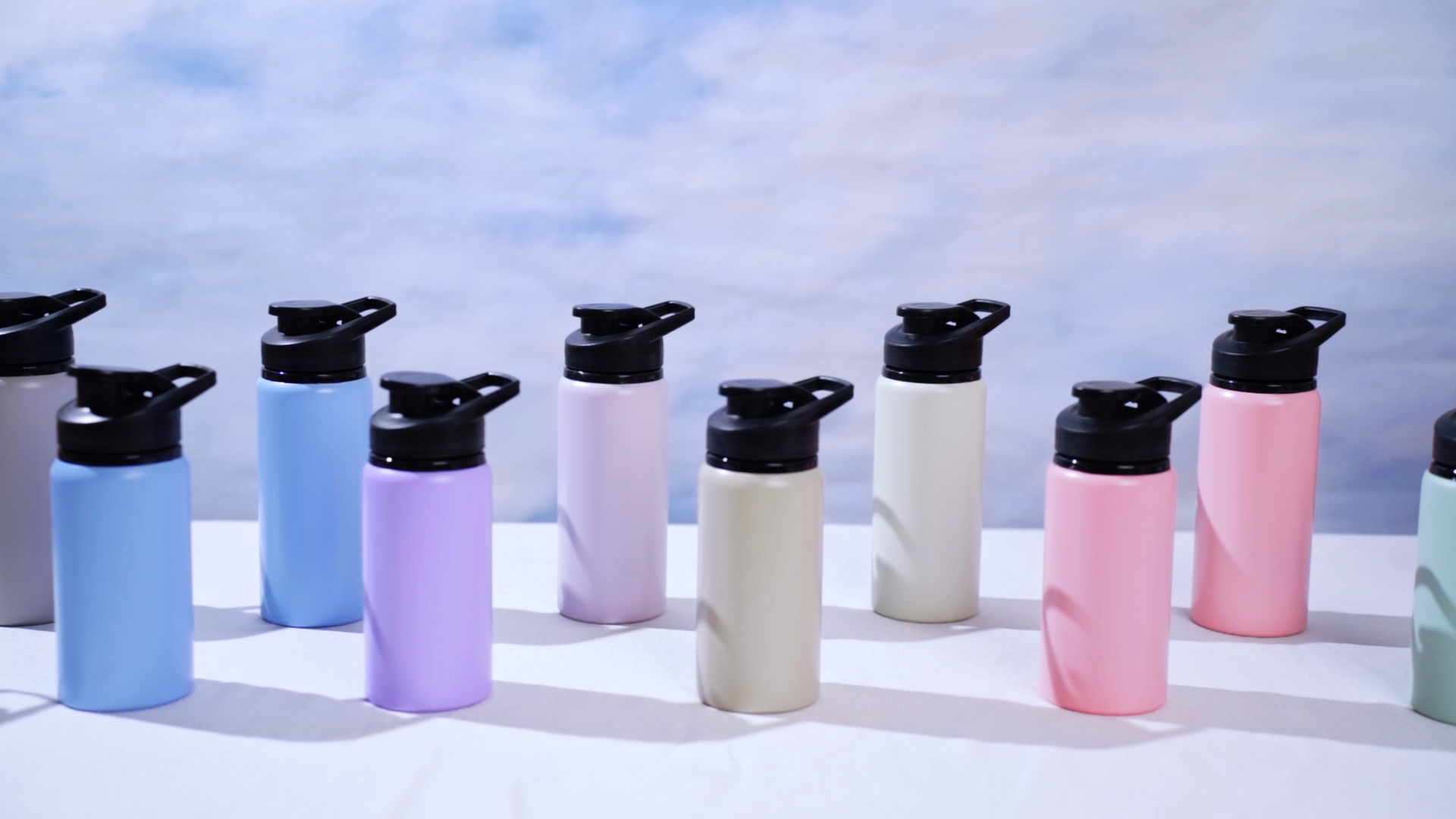 Domensi Lot De 12 Bouteilles D'eau En Aluminium Réutilisables, Légères
