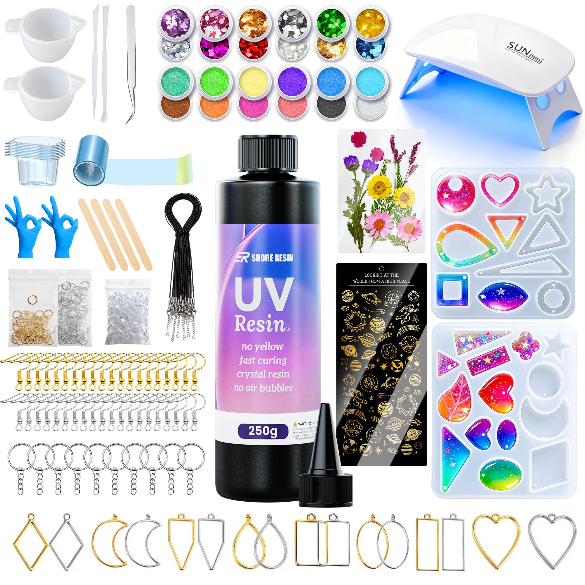 SHORE RESIN 250g UV Resin Kit with Light