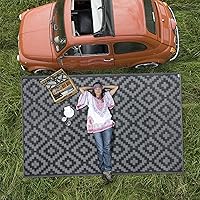 Vista 7 de SAND MINE Waterproof Outdoor Rug 5x8 ft, Plastic Reversible Rug, Modern Area Rug, Large Floor Mat for Outdoors, RV, Patio, Backyard, Deck, Picnic