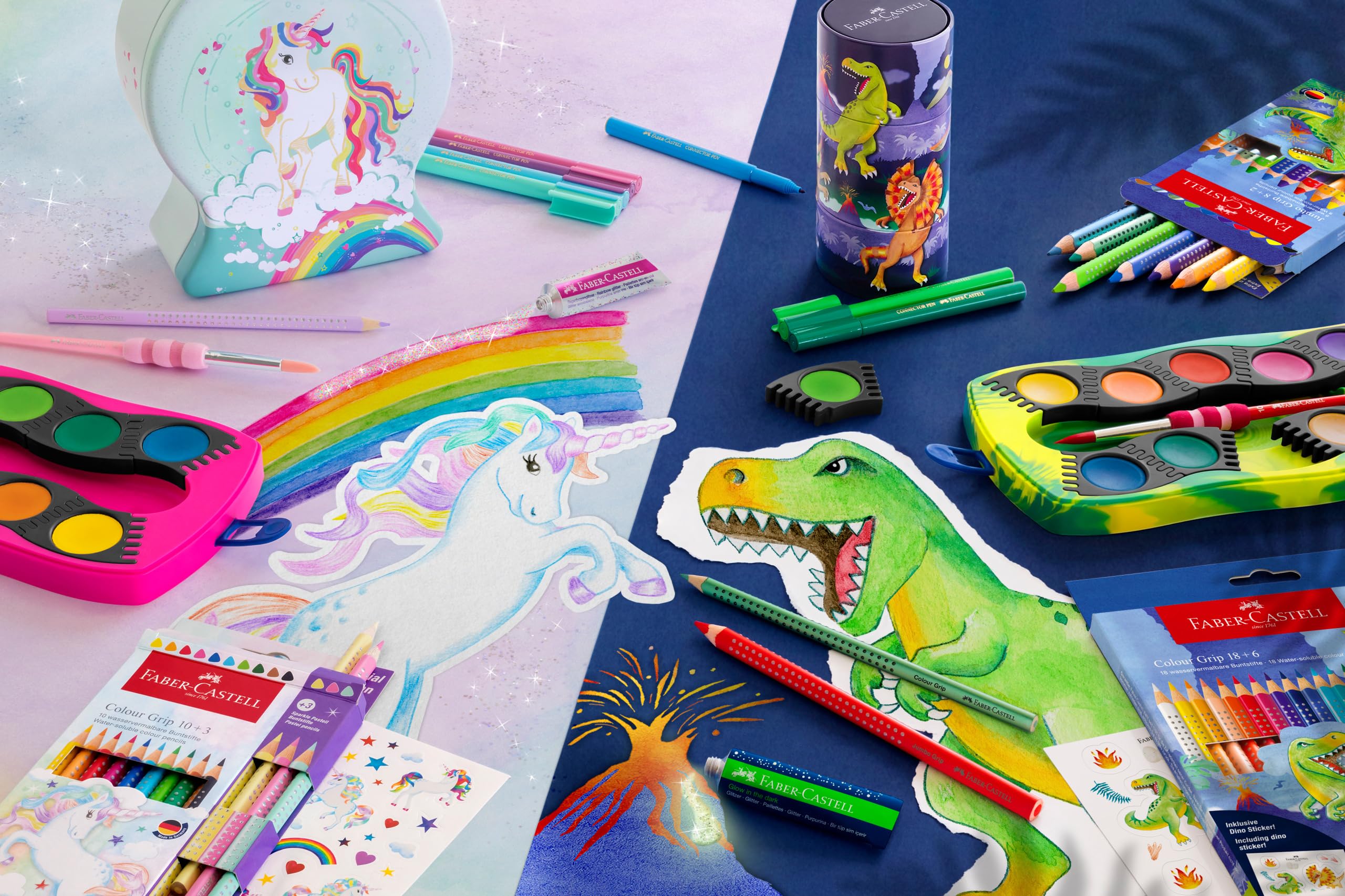 Faber-Castell Colour Pencil Colour Grip dinosaurus 18+6 - Image 4