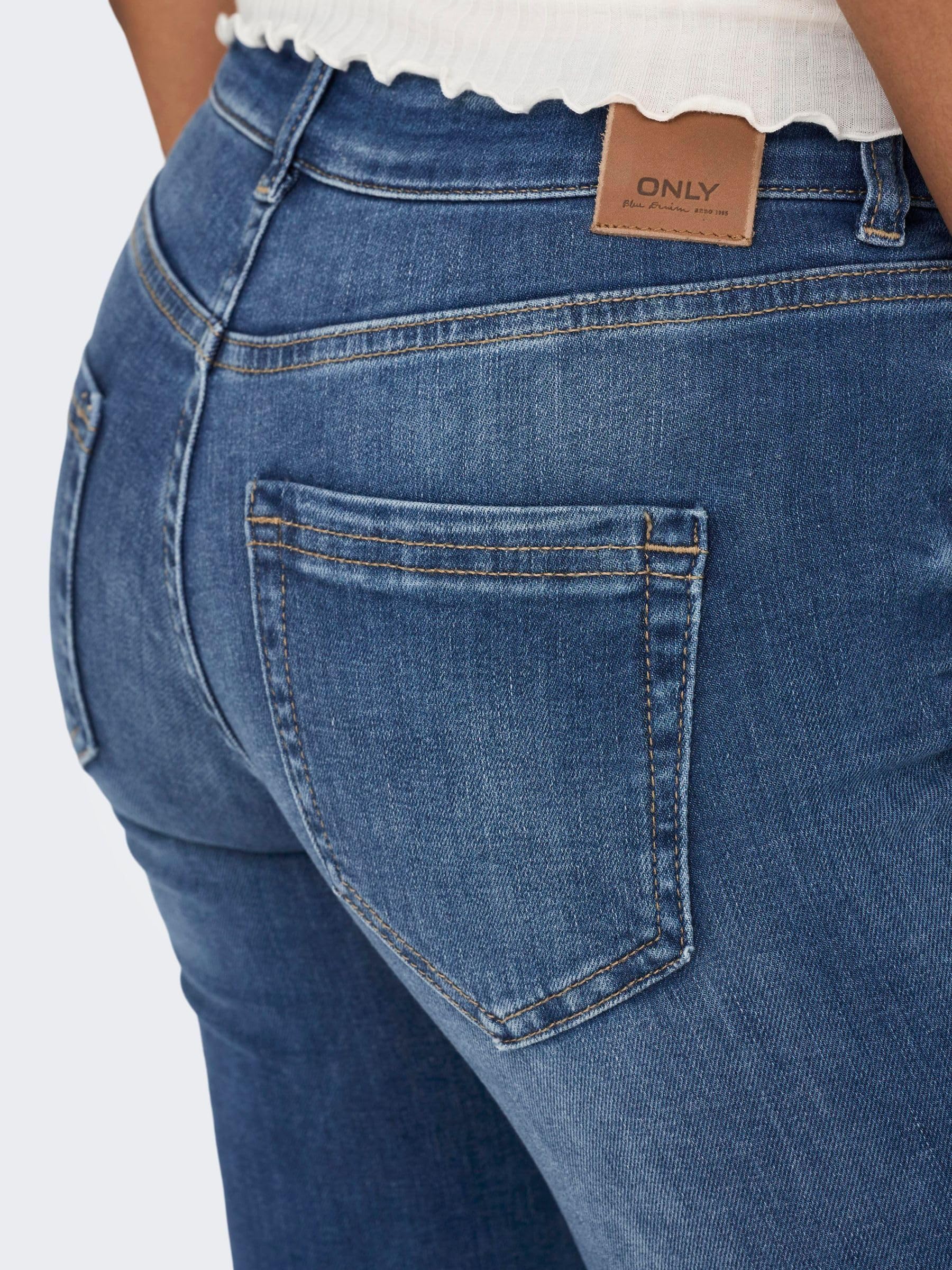 Only - Onlblush Life Mid Flared DNM Tai467 Noos, Jeans Donna