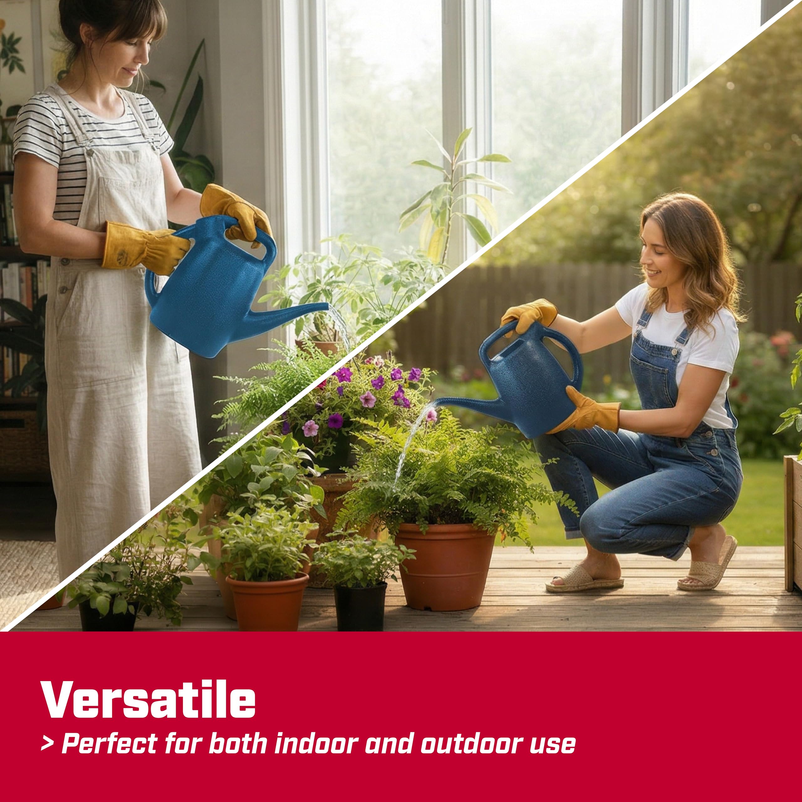 Chapin 48006 Gießkanne, Garten, Innen- und Außenpflanzen, recycelter Kunststoff, hergestellt in den USA, 0,5 Gallonen, Blau