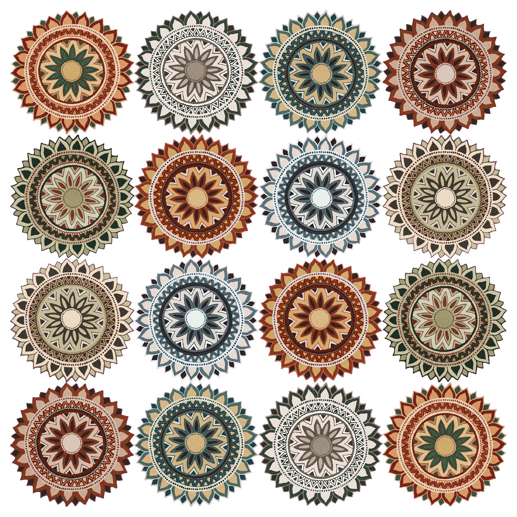 Walldesign Glowing Dahlia Flower - 6 inch x 16 Set Rangoli Wall Stickers - Creative Artistic Home Décor for Bedroom, Living Room, Kitchen, Bathroom (B0BT4XHWYN) Amazon Price History, Amazon Price Tracker